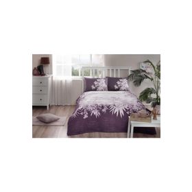 Özdilek Fitted Botanical Mürdüm Çift Kişilik Nevresim Takımı