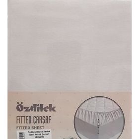 Özdilek Fitted Çift Kişilik Beyaz Çarşaf