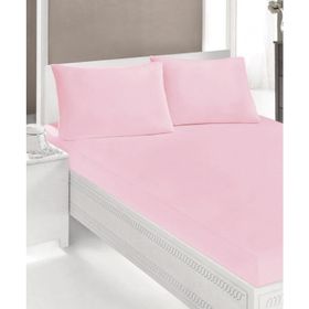 Özdilek Fitted Pembe 160x200 Lastikli Çift Kişilik Çarşaf Seti