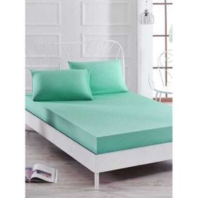 Özdilek Fitted Yeşil 180x200 Lastikli Battal Çift Kişilik Çarşaf Seti