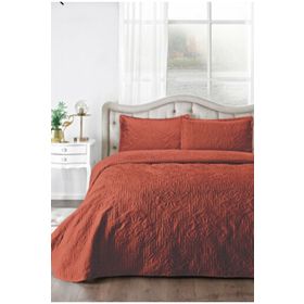 Özdilek Flair Kadife Kiremit 230x250 cm Çift Kişilik Yatak Örtüsü