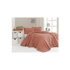 Özdilek Flair Kadife Kiremit 230x250 cm Çift Kişilik Yatak Örtüsü