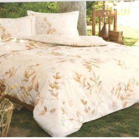 Özdilek Flanel Autumn Floret Oranj - 160 x 220 cm - Renkli Tek Kişilik Nevresim Takımı