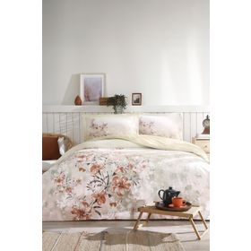 Özdilek Flor Eclipse 220x240 cm Bej Battal Boy Nevresim Takımı