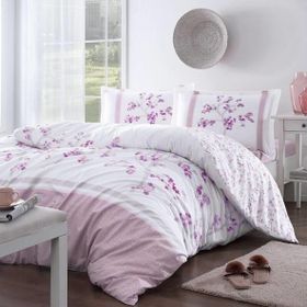 Özdilek Florid Pembe Tek Kişilik Nevresim Takımı