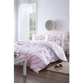 Özdilek Florid Pembe Tek Kişilik Nevresim Takımı
