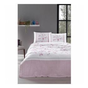 Özdilek Florid Ranforce Pembe Tek Kişilik Nevresim Takımı