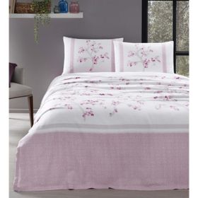 Özdilek Florido Pembe 200x220 cm Çift Kişilik Pamuk Nevresim Takımı