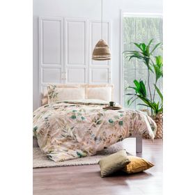 Özdilek Foliar Krem 22x220 Cm Çift Kişilik Nevresim Takımı