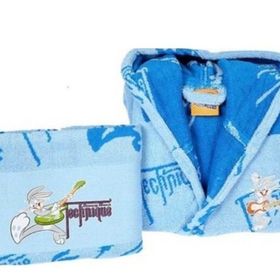 Özdilek Free Set Bugs Bunny Galaxy Mavi 5-6 Yaş Çocuk Bornozu
