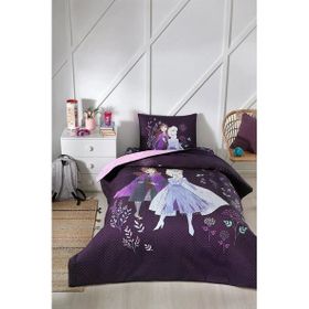 Özdilek Frozan Nature Tek Kişilik Disney Lisanslı Lastikli Fitted Çarşaf Kapitone Çocuk Nevresim Takımı