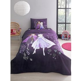 Özdilek Frozen Natural Lisanslı Mor Tek Kişilik Nevresim Takımı