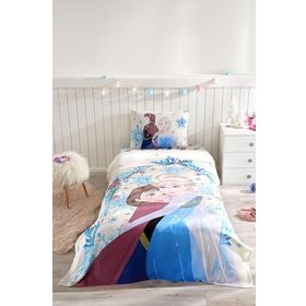 Özdilek Frozen Winter Tek Kişilik Disney Lisanslı Lastikli Fitted Çarşaf Çocuk Pike Takımı