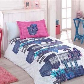 Özdilek Girl Denim Pembe Tek Kişilik Nevresim Takımı