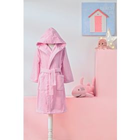 Özdilek Girl Unicorn Kapüşonlu Kadife 1-2 Yaş Çocuk Bornozu