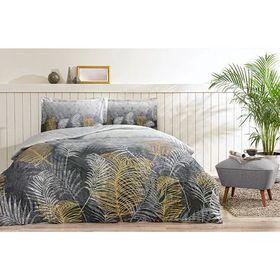 Özdilek Golden Palm Ranforce Gri Çift Kişilik Nevresim Takımı