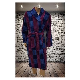 Özdilek Hawai Truva Şalyaka Bordo-Lacivert XL Beden Bornoz