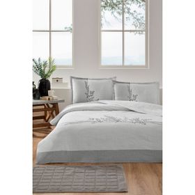 Özdilek Helecho Ranforce Gri 160 x 220 cm Tek Kişilik Nevresim Takımı