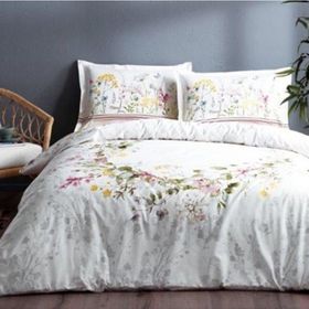 Özdilek Jardın De Flor Ranforce Beyaz Çift Kişilik Nevresim Takımı