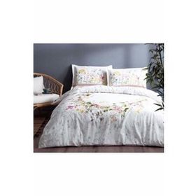Özdilek Jardın De Flor Ranforce Beyaz Çift Kişilik Nevresim Takımı