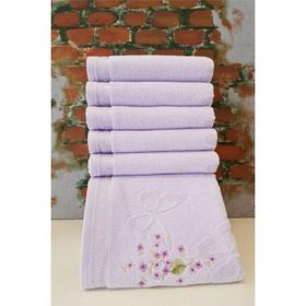 Özdilek Jasmin Nakışlı Lila 50x90 cm El Yüz Havlusu