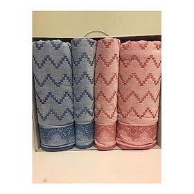 Özdilek Juliete Best Mavi-Pembe Hamam Havlu Seti