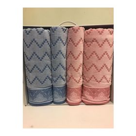 Özdilek Juliete Best Mavi-Pembe Hamam Havlu Seti