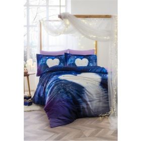 Özdilek Light of Love Mor 4 Yastık Kılıflı Çift Kişilik Nevresim Takımı