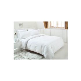 Özdilek Line Çizgili Saten-Krem 160x220 cm Tek Kişilik Nevresim Takımı