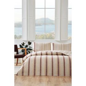 Özdilek Linea Nova Ranforce Krem 200 x 220 cm Çift Kişilik Nevresim Takımı