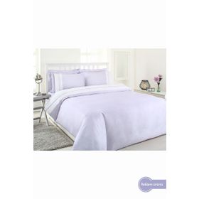 Özdilek Linen Lila Soft Saten Çift Kişilik Nevresim Takımı