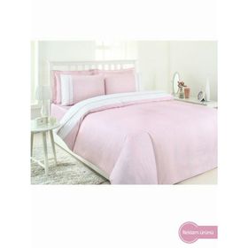 Özdilek Linen Pembe Soft Saten Çift Kişilik Nevresim Takımı