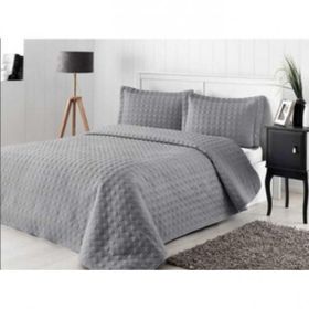 Özdilek Loseta Nakışlı Gri 180X250 cm Tek Kişilik Yatak Örtüsü