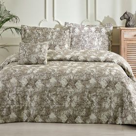 Özdilek Marble Bej Çift Kişilik Yatak Örtüsü