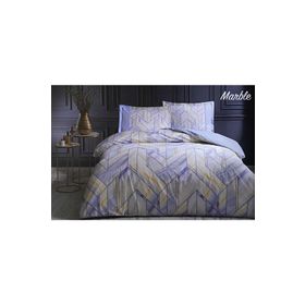 Özdilek Marble Mavi Çift Kişilik Nevresim Takımı