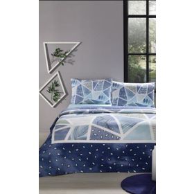 Özdilek Mavi Natural Patch Çift Kişilik Ranforce Pike Takımı