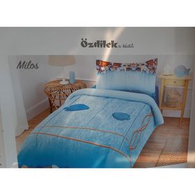 Özdilek Milos Ranforce 160 x 220 cm - Mavi Tek Kişilik Nevresim Takımı