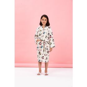 Özdilek Minnie Mouse Colours Disney Lisanslı 9/10 Yaş Kapüşonlu Çocuk Bornozu
