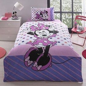 Özdilek Minnie Mouse Kapitone Tek Kişilik Nevresim Takımı