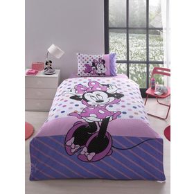 Özdilek Minnie Mouse Lisanslı Trend Pembe Tek Kişilik Nevresim Takımı
