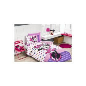 Özdilek Minnie Mouse Lisanslı Trend Pembe Tek Kişilik Nevresim Takımı