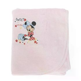 Özdilek Minnie Mouse Pembe Bebek Banyo Havlusu