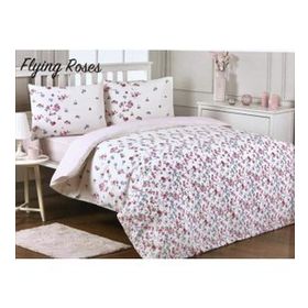 Özdilek Modaletto Fashion Flying Roses Pembe Tek Kişilik Nevresim Takımı