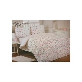 Özdilek Modaletto Fashion Flying Roses Pembe Tek Kişilik Nevresim Takımı