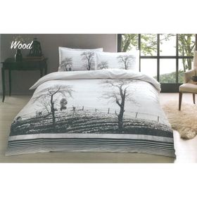 Özdilek Mor Wood Çift Kişilik Ranforce Nevresim Takımı