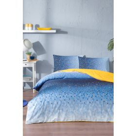 Özdilek Mosaic Lacivert Ranforce Tek Kişilik Nevresim Takımı
