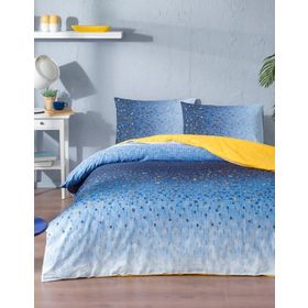 Özdilek Mosaic Lacivert Ranforce Tek Kişilik Nevresim Takımı