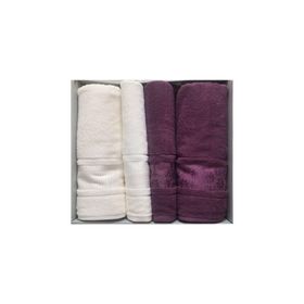 Özdilek Mürdüm Krem Blossom Best Set Hamam Takımı