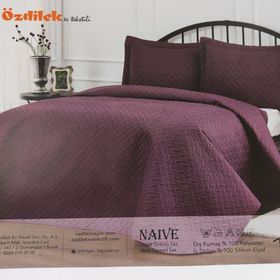 Özdilek Naive Mürdüm 180X250 Tek Kişilik Nakışlı Yatak Örtüsü