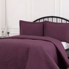 Özdilek Naive Mürdüm 180X250 Tek Kişilik Nakışlı Yatak Örtüsü